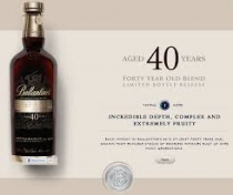 Rượu Ballantine’s 40 năm