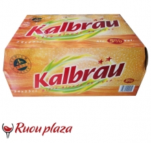 Thùng bia chai Pháp Kalbrau 5% 24 lon x 250ml