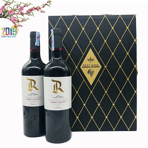Hộp rượu vang 2 chai R
