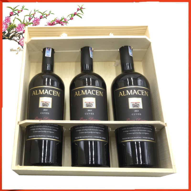 hộp quà 3 chai rượu vang almacen