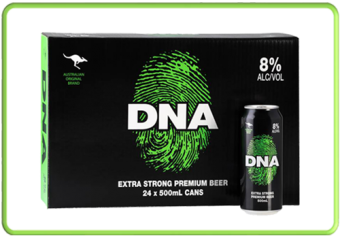 Bia Úc DNA 8% lon 500ml