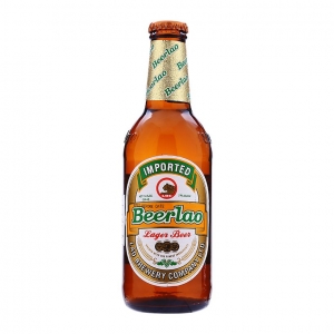 Bia Lào vàng chai 330ml - thùng 24 chai