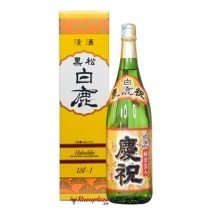 Rượu Sake Vẩy Vàng Hakushika Keishuku 1800ml