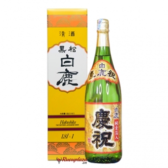 Rượu Sake Vẩy Vàng Hakushika Keishuku 1800ml